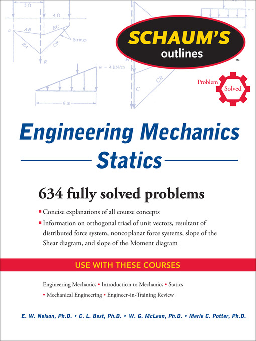 Title details for Schaum's Outline of Engineering Mechanics by E. W. Nelson - Wait list